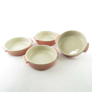 ルクルーゼ(LE CREUSET)の美品 Le Creuset ルクルーゼ タパスディッシュ 4枚 セット グラタン皿 SM1897A1 (食器)