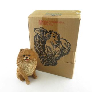 美品 SANDICAST サンディキャスト POMERANIAN ポメラニアン フィギュリン オブジェ インテリア SY8363L (置物)