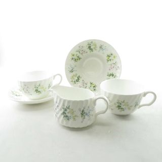 ミントン(MINTON)の美品 MINTON ミントン スプリングバレー カップ＆ソーサー クリーマー 4点 ティー コーヒー 砂糖 SO1049G (グラス/カップ)