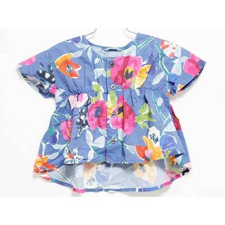 ハッカ(HAKKA)の‡ハッカキッズ/HAKKA kids‡100cm 半袖ブラウス 紺系【中古】子供服 キッズ 女の子 夏 606032 tops(シャツ/カットソー)