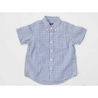 シップス(SHIPS)の†シップス/SHIPS kids†110cm 半袖シャツ 青×紺【中古】子供服 キッズ kids 男の子 夏 426022 tops(シャツ/カットソー)