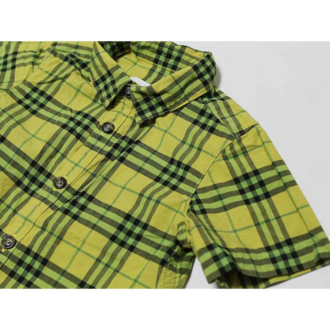 BURBERRY(バーバリー)の‡バーバリー/BURBERRY‡100cm 半袖シャツ グリーン系【中古】子供服 キッズ kids 男の子 夏 124032 tops キッズ/ベビー/マタニティのベビー服(~85cm)(シャツ/カットソー)の商品写真