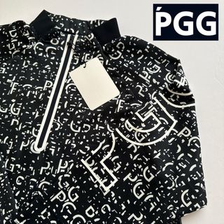 PEARLY GATES - M/新品/早い者勝ち‼️PGG人気シリーズ/総柄/長袖シャツ/黒い近い紺