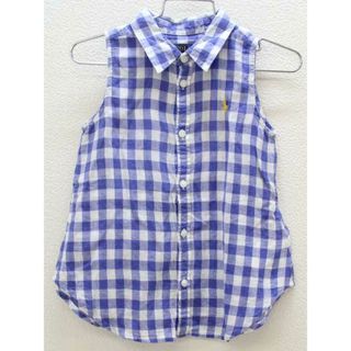 ラルフローレン(Ralph Lauren)の▽ラルフローレン/Ralph Lauren▽80cm 半袖ブラウス ブルー×マルチカラー【中古】子供服 キッズ kids ベビー服 baby 女の子 夏 625032 tops(シャツ/カットソー)