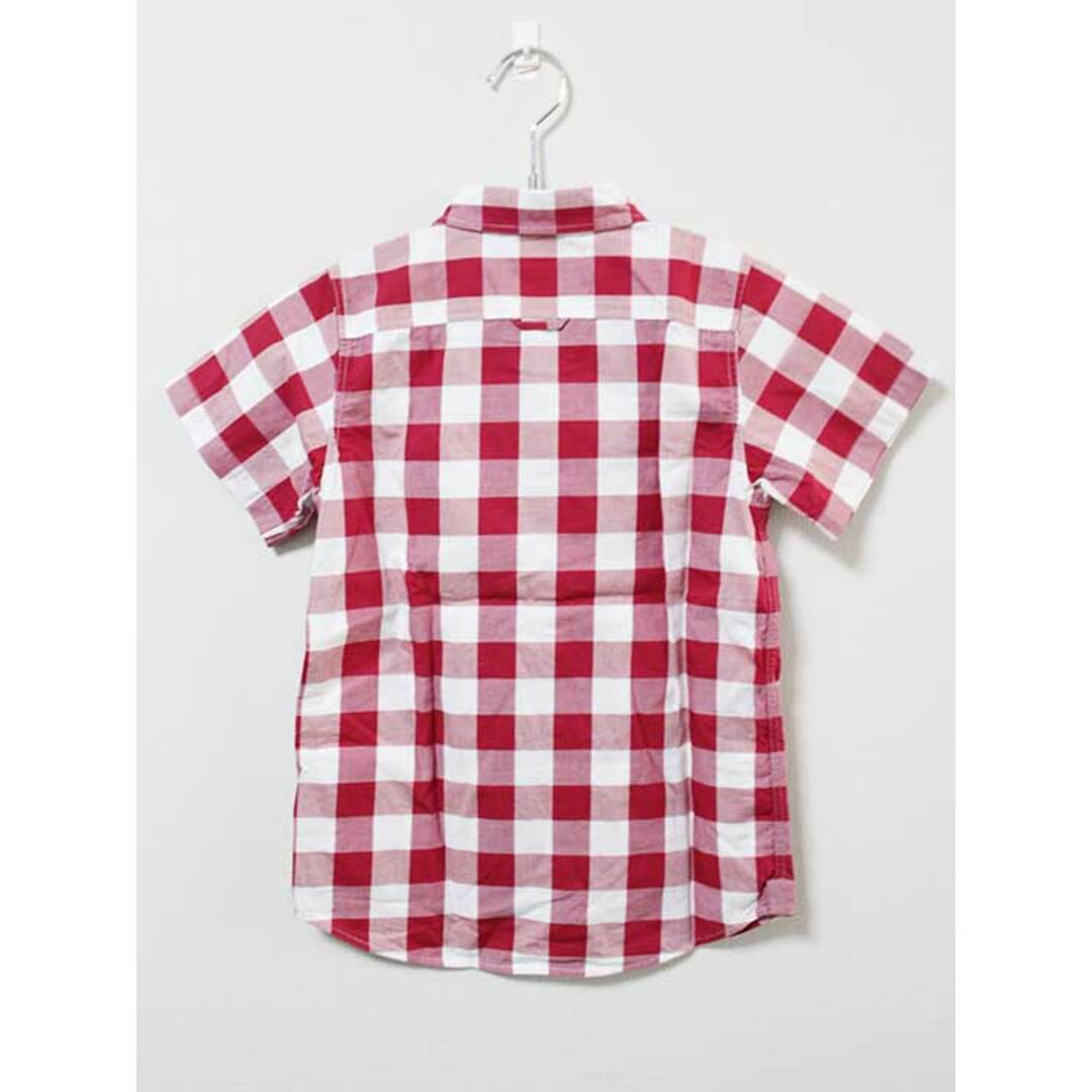 BURBERRY(バーバリー)の《バーバリー/BURBERRY》128cm 半袖シャツ 赤×白【中古】子供服 キッズ kids 男の子 夏 124032 tops キッズ/ベビー/マタニティのベビー服(~85cm)(シャツ/カットソー)の商品写真