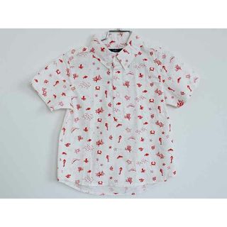 シップス(SHIPS)の†シップス/SHIPS kids†110cm 半袖シャツ 赤×白【中古】子供服 キッズ kids 男の子 夏 426022 tops(シャツ/カットソー)