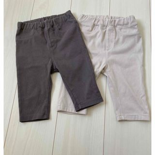 ムジルシリョウヒン(MUJI (無印良品))の無印良品　パンツ　七分丈　90   2本セット(パンツ/スパッツ)