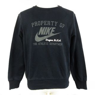 ナイキ(NIKE)のナイキ sportswear トレーナー 長袖 クルーネック プリント M 黒(その他)