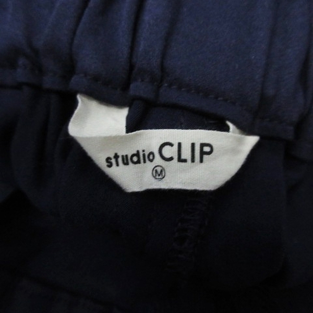 STUDIO CLIP(スタディオクリップ)のスタディオクリップ パンツ スラックス ストレート 薄手 無地 M 紺 ネイビー レディースのパンツ(その他)の商品写真