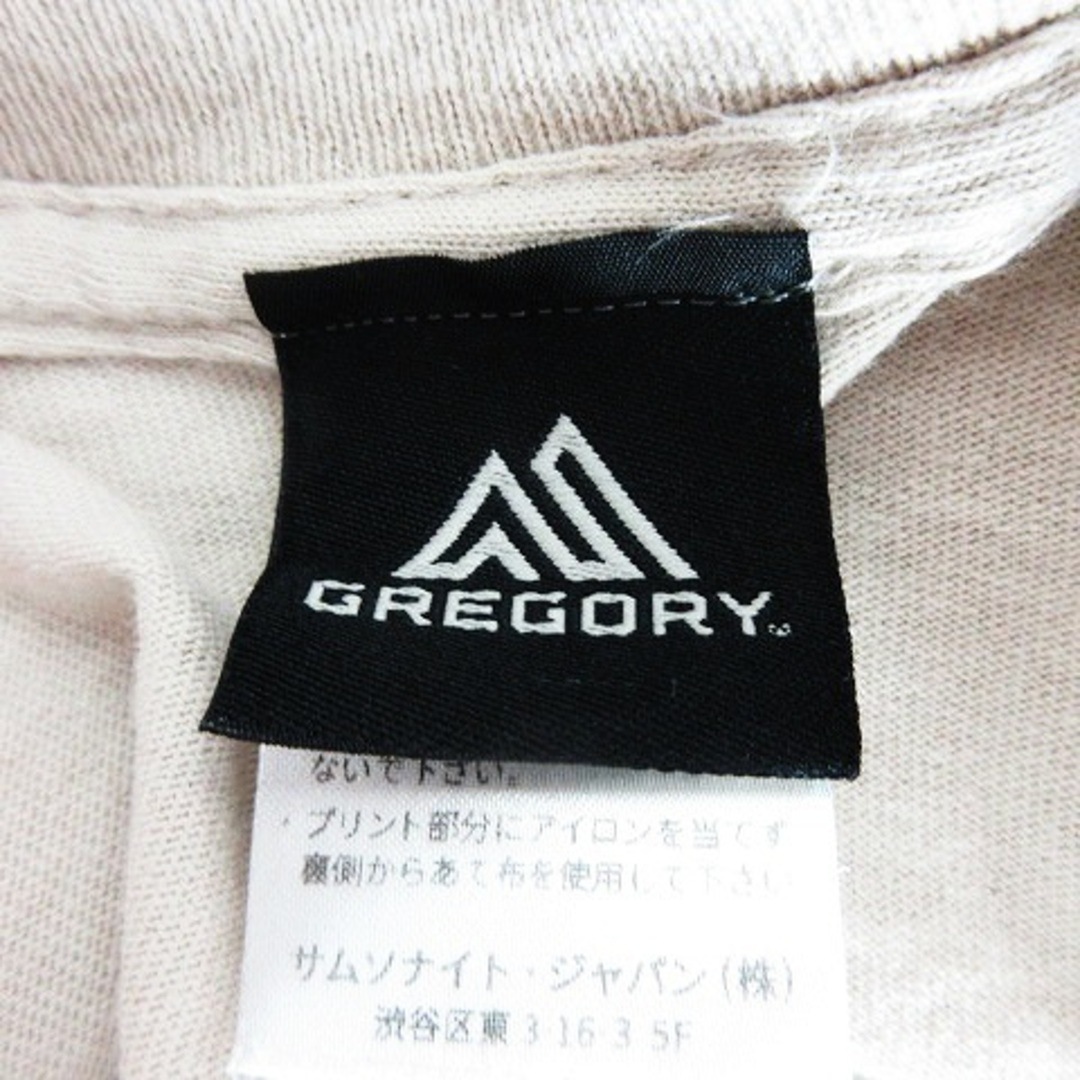 Gregory(グレゴリー)のグレゴリー カットソー Tシャツ 半袖 クルーネック プリント S ベージュ レディースのトップス(Tシャツ(半袖/袖なし))の商品写真