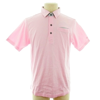 マンシングウェア(Munsingwear)のマンシングウェア ポロシャツ 半袖 ステンカラー ワンポイント L ピンク(ポロシャツ)