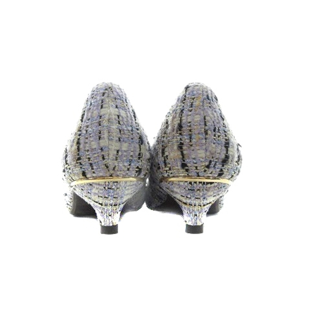 ORiental TRaffic(オリエンタルトラフィック)のオリエンタルトラフィック WA パンプス アーモンドトゥ ツイード 白 紫 靴 レディースの靴/シューズ(ハイヒール/パンプス)の商品写真