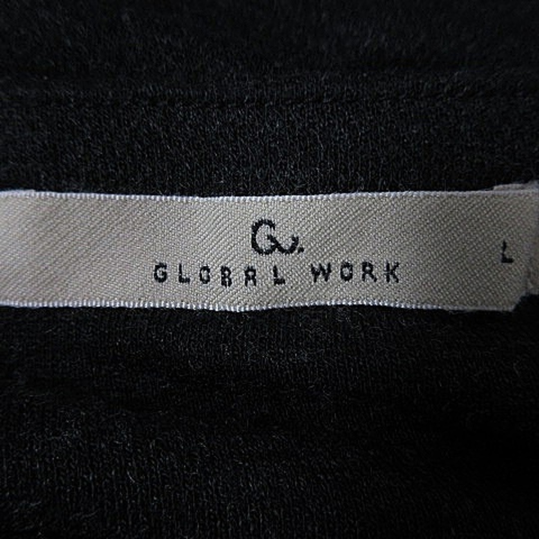 GLOBAL WORK(グローバルワーク)のグローバルワーク ワンピース ひざ丈 長袖 ドロップショルダー 薄手 L グレー レディースのワンピース(ひざ丈ワンピース)の商品写真