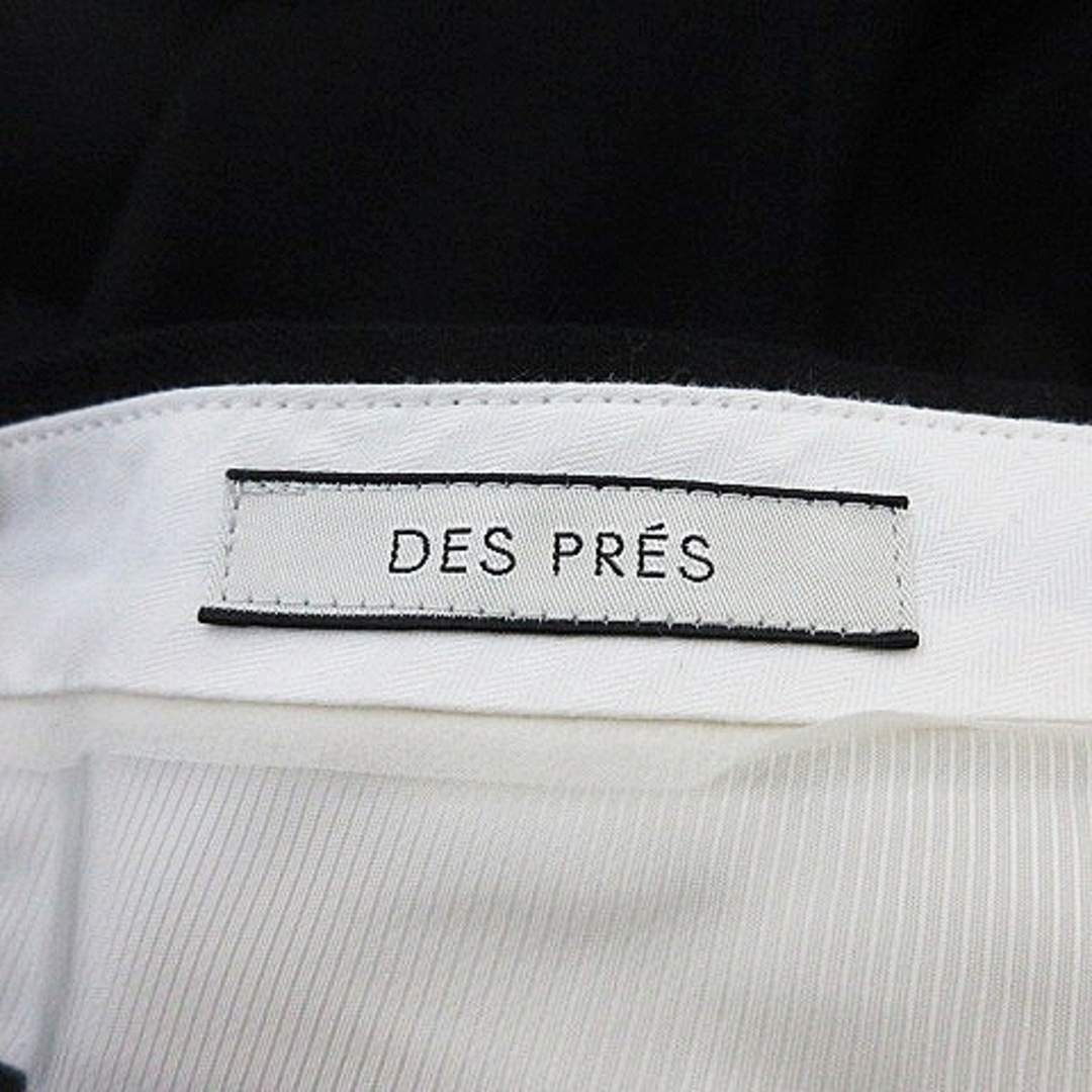 DES PRES(デプレ)のデプレ トゥモローランド パンツ スラックス ストレート 薄手 無地 36 黒 レディースのパンツ(その他)の商品写真