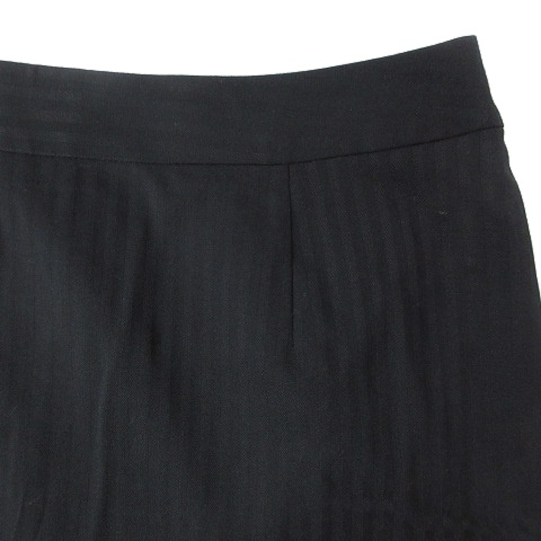COMME CA ISM(コムサイズム)のコムサイズム スカート タイト バックファスナー ストライプ L 黒 ボトムス レディースのスカート(ひざ丈スカート)の商品写真