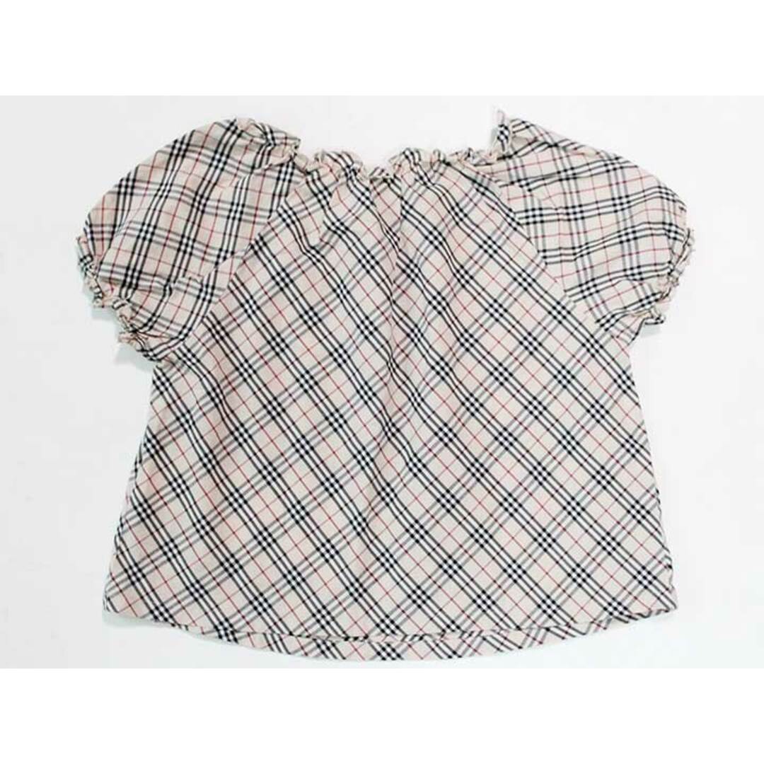 BURBERRY(バーバリー)の☆バーバリー/BURBERRY☆100cm 半袖ブラウス ベージュ 【中古】子供服 キッズ kids 女の子 夏 124032 tops キッズ/ベビー/マタニティのベビー服(~85cm)(シャツ/カットソー)の商品写真