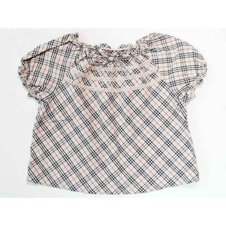 バーバリー(BURBERRY)の☆バーバリー/BURBERRY☆100cm 半袖ブラウス ベージュ 【中古】子供服 キッズ kids 女の子 夏 124032 tops(シャツ/カットソー)