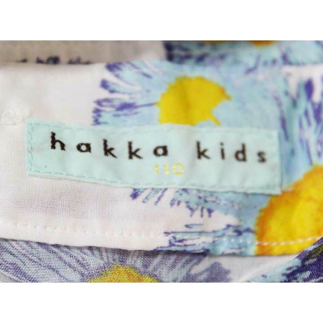 hakka kids(ハッカキッズ)の《ハッカ/HAKKA kids》110cmノースリーブ/ブラウス/袖なし ブルー系【中古】子供服 キッズ kids 女の子 夏 606032 tops キッズ/ベビー/マタニティのベビー服(~85cm)(シャツ/カットソー)の商品写真