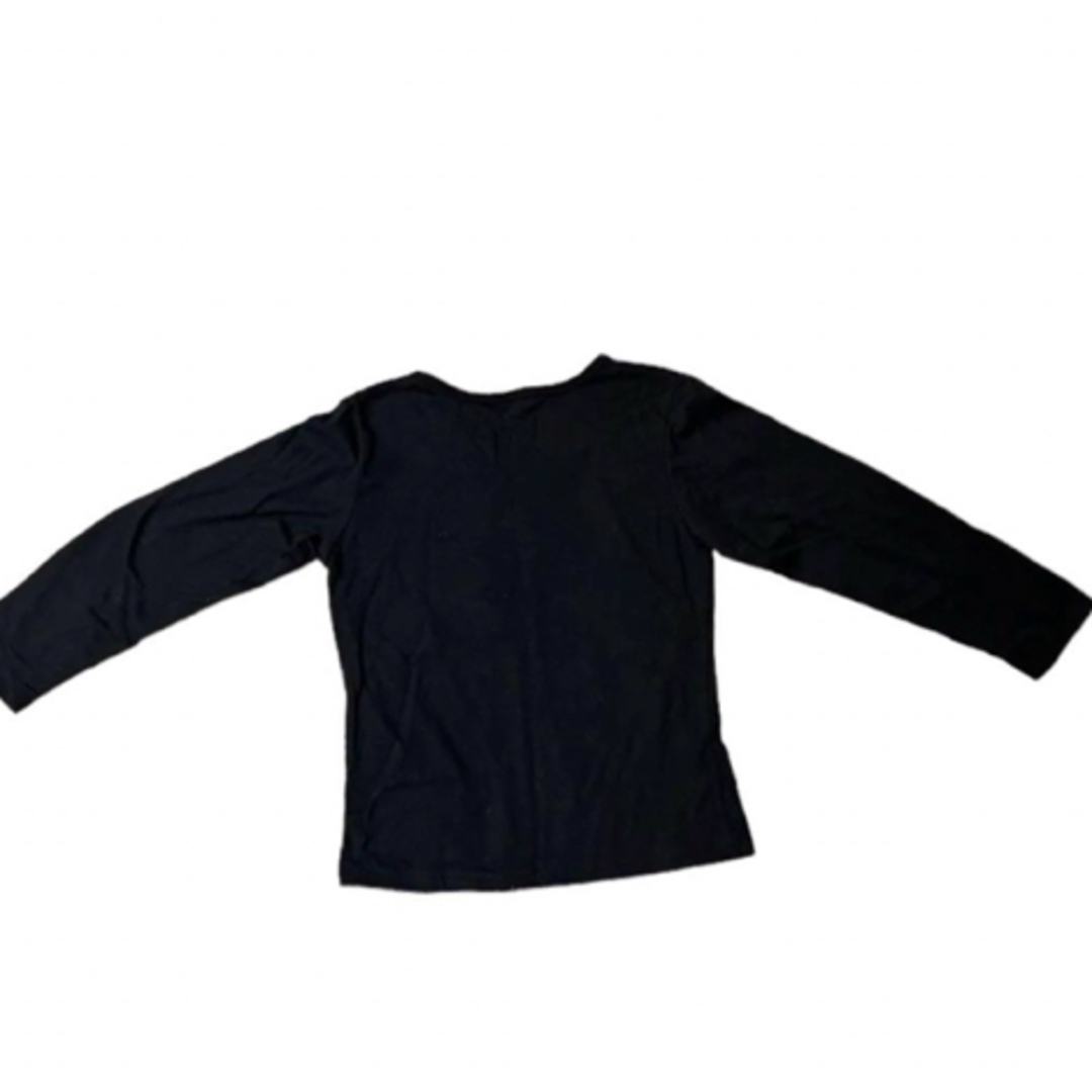 キッズ服　トレーナー　130サイズ　黒　ブラック キッズ/ベビー/マタニティのキッズ服女の子用(90cm~)(ジャケット/上着)の商品写真