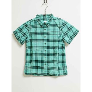 バーバリー(BURBERRY)の‡バーバリー/BURBERRY‡152cm 半袖シャツ ブルー系【中古】子供服 キッズ kids ジュニア 男の子 夏 124032 tops(シャツ/カットソー)