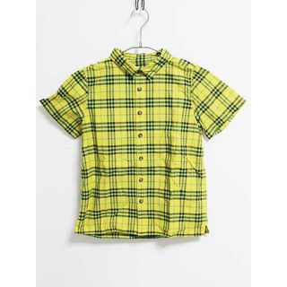 バーバリー(BURBERRY)の‡バーバリー/BURBERRY‡152cm 半袖シャツ グリーン系【中古】子供服 キッズ kids ジュニア 男の子 夏 124032 tops(シャツ/カットソー)