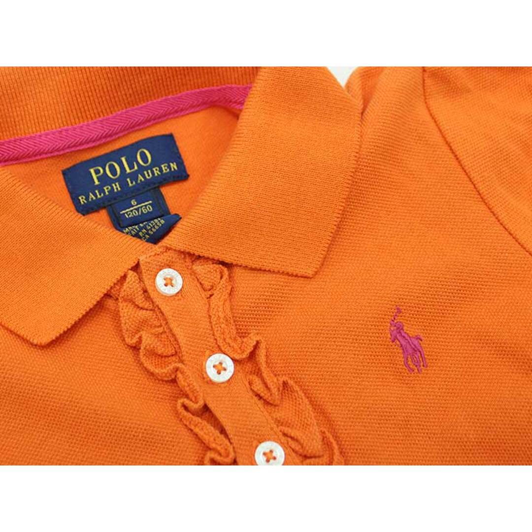 Ralph Lauren(ラルフローレン)の◇ラルフローレン/Ralph Lauren◇120cm 半袖ポロシャツ オレンジ【中古】子供服 キッズ kids 女の子 夏 826032 tops キッズ/ベビー/マタニティのベビー服(~85cm)(その他)の商品写真