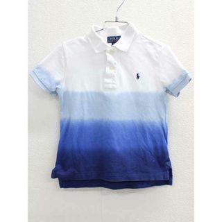 ラルフローレン(Ralph Lauren)の▽ラルフローレン/Ralph Lauren▽110cm 半袖ポロシャツ 白×ブルー系【中古】子供服 キッズ kids 男の子 夏 507032 tops(その他)