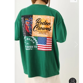 ロデオクラウンズワイドボウル(RODEO CROWNS WIDE BOWL)の新品未使用タグ付き ロデオクラウンズワイドボウル カスタムパッチTシャツ(Tシャツ(半袖/袖なし))