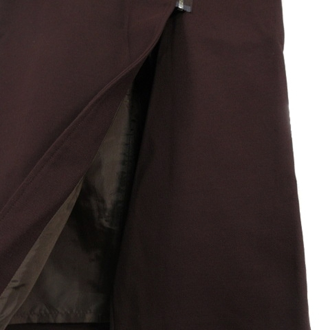 Noble(ノーブル)のノーブル スカート タイト ロング ジップアップ スリット 34 茶 ボトムス レディースのスカート(ロングスカート)の商品写真