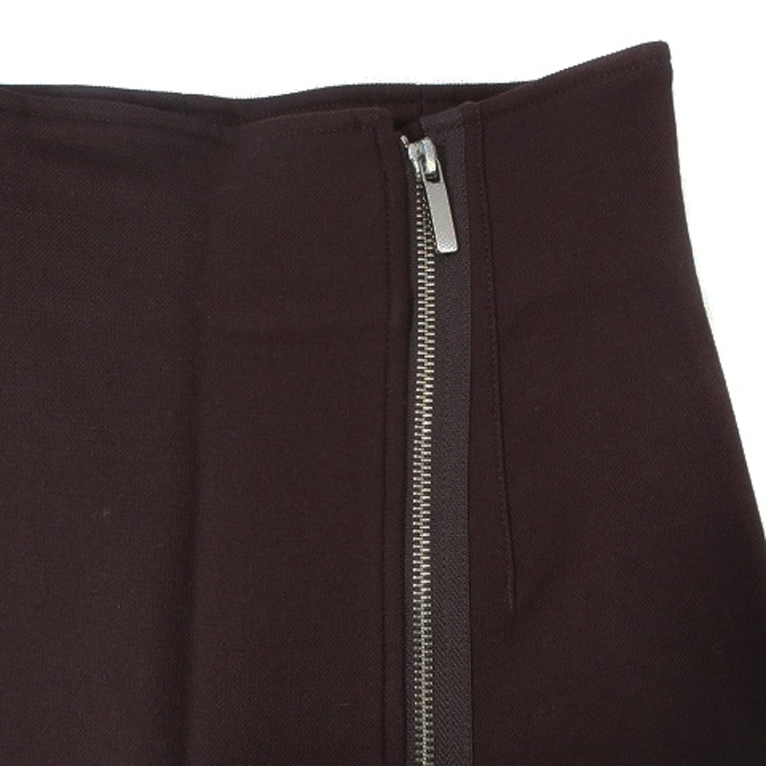 Noble(ノーブル)のノーブル スカート タイト ロング ジップアップ スリット 34 茶 ボトムス レディースのスカート(ロングスカート)の商品写真