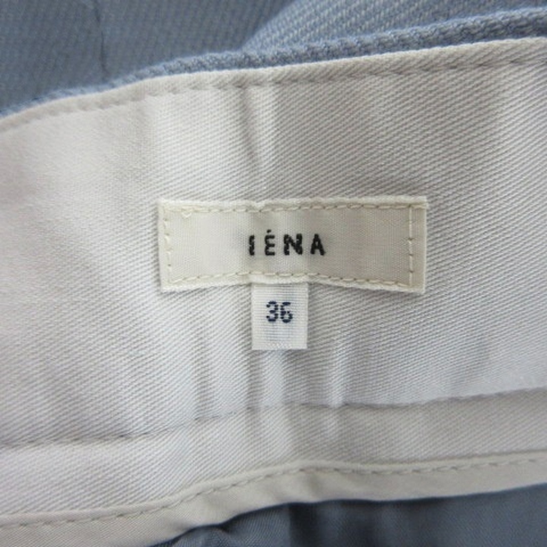 IENA(イエナ)のイエナ パンツ スラックス テーパード センタープレス 薄手 ウール 36 青 レディースのパンツ(その他)の商品写真