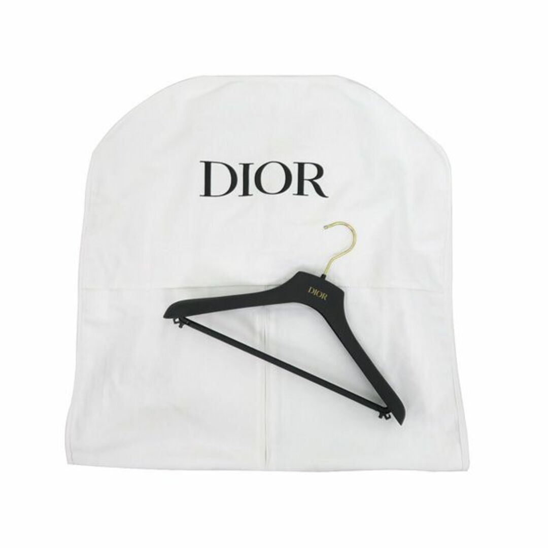 Christian Dior(クリスチャンディオール)の美品 Christian Dior クリスチャン ディオール 2A21813C1712 異素材MIX ベルト付き 裾フリル ボタンダウン コート 46349 レディースのジャケット/アウター(その他)の商品写真