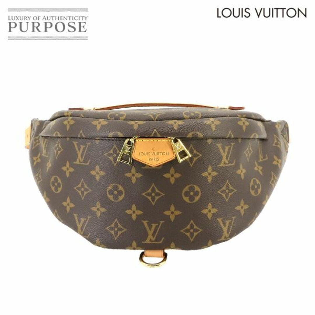 LOUIS VUITTON(ルイヴィトン)のルイ ヴィトン LOUIS VUITTON モノグラム バムバッグ ボディ バッグ ブラウン M43644 RFID ゴールド 金具 VLP 90226240 メンズのバッグ(ボディーバッグ)の商品写真