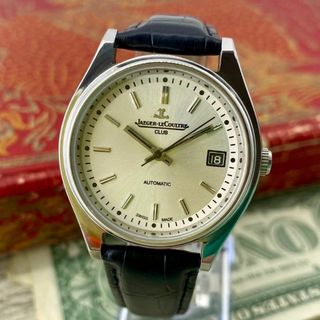 ジャガールクルト(Jaeger-LeCoultre)の【動作良好】ジャガールクルト メンズ腕時計 シルバー 自動巻き ヴィンテージ(腕時計(アナログ))