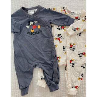 エイチアンドエム(H&M)の新生児春服セット50センチ(ロンパース)
