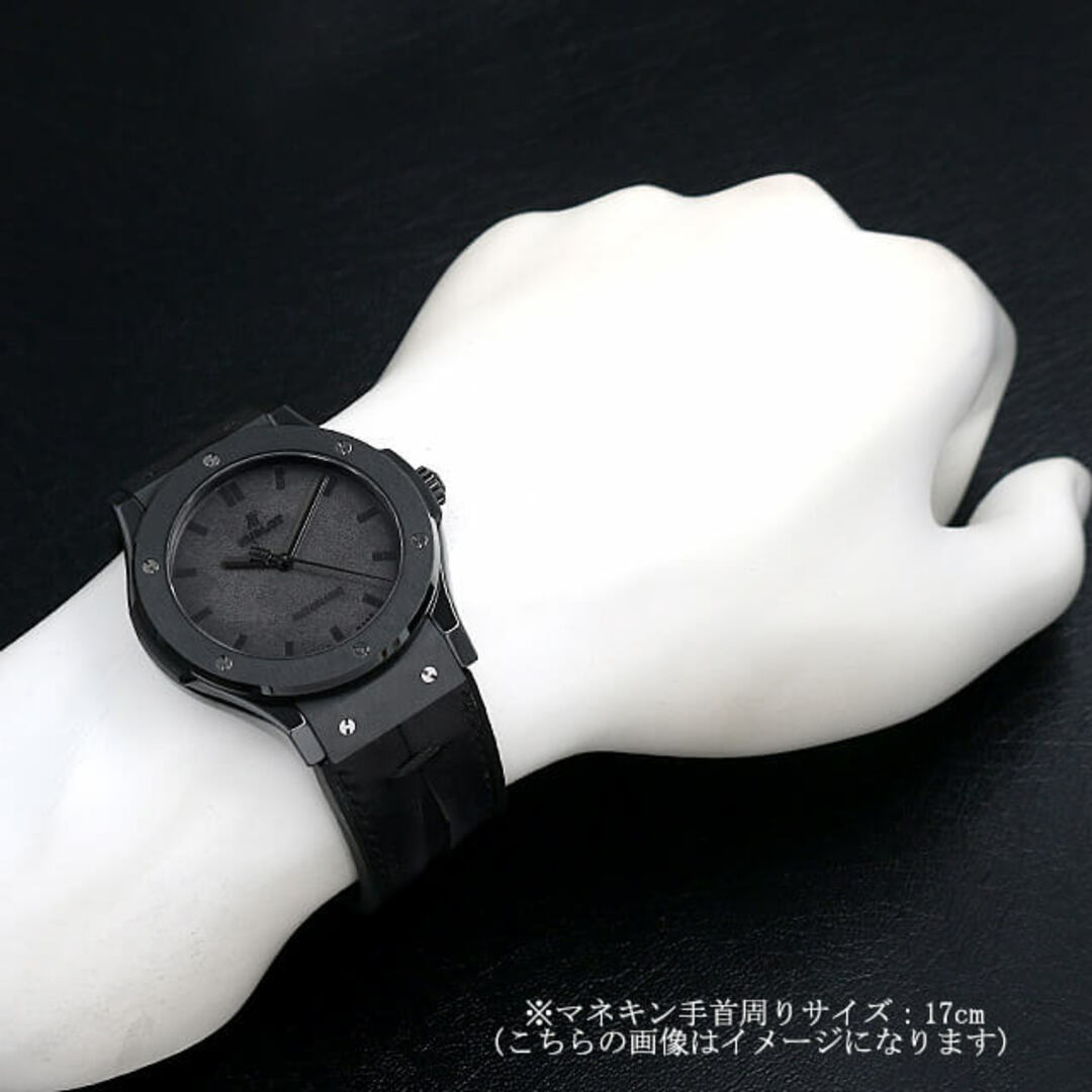 HUBLOT(ウブロ)のウブロ クラシックフュージョン ベルルッティ オールブラック 511.CM.0500.VR.BER16 メンズ 中古 腕時計 メンズの時計(腕時計(アナログ))の商品写真