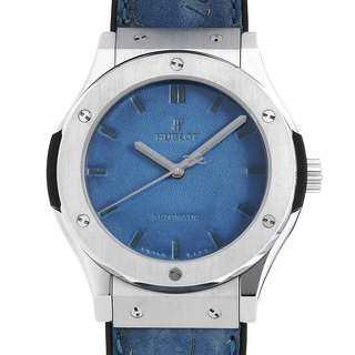ウブロ(HUBLOT)のウブロ クラシックフュージョン ベルルティ スクリット オーシャンブルー 511.NX.050B.VR.BER16 メンズ 中古 腕時計(腕時計(アナログ))