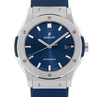 ウブロ(HUBLOT)のウブロ クラシックフュージョン チタニウム ブルー 511.NX.7170.RX メンズ 中古 腕時計(腕時計(アナログ))