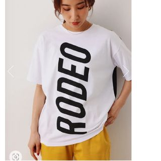 ロデオクラウンズワイドボウル ロゴTシャツ Tシャツ(レディース/半袖