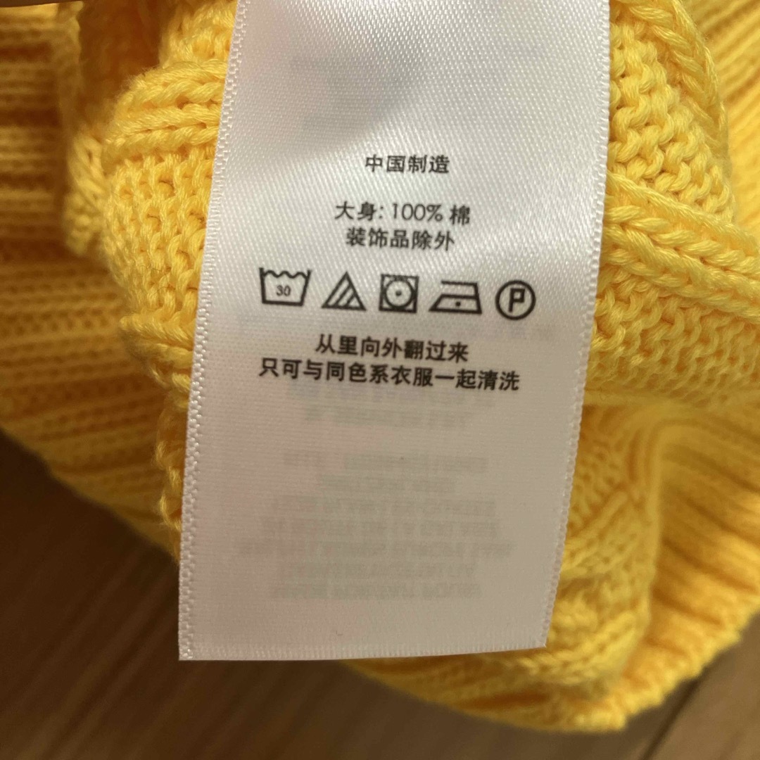 POLO RALPH LAUREN(ポロラルフローレン)のPOLO Ralph Lauren ニット　黄色XS レディースのトップス(ニット/セーター)の商品写真