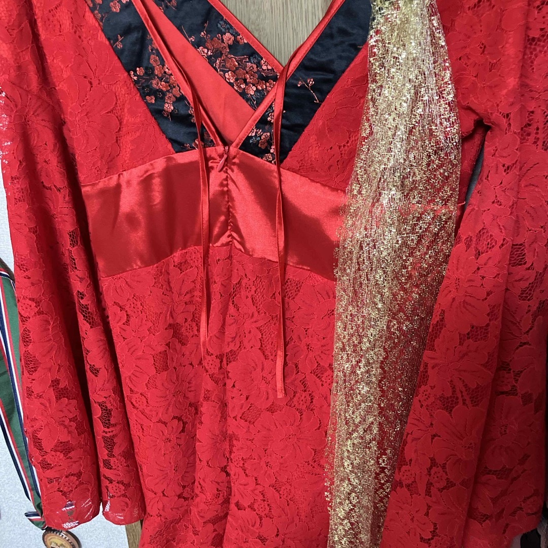 新品タグ付き ラブリッチ花魁ドレス レッド コスプレの通販 by れい 新品タグ付き ラブリッチ花魁ドレス レッド コスプレの通販 by れい