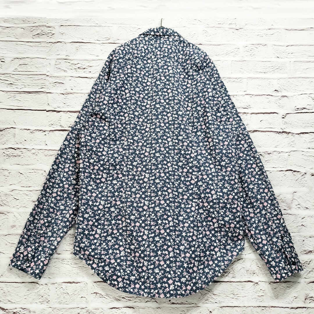 ZARA(ザラ)の【スカル&スター&花柄】ザラ ZARA ボタニカル柄 シャツ BD 美品 メンズのトップス(シャツ)の商品写真