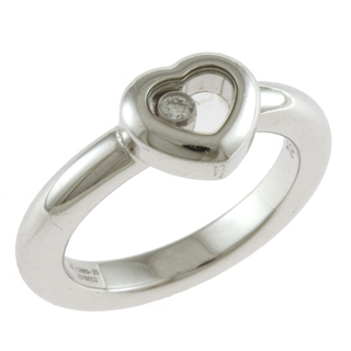 ショパール(Chopard)のショパール ハッピーダイヤモンド リング 指輪 10.5号 18金 K18ホワイトゴールド ダイヤモンド レディース Chopard  中古(リング(指輪))