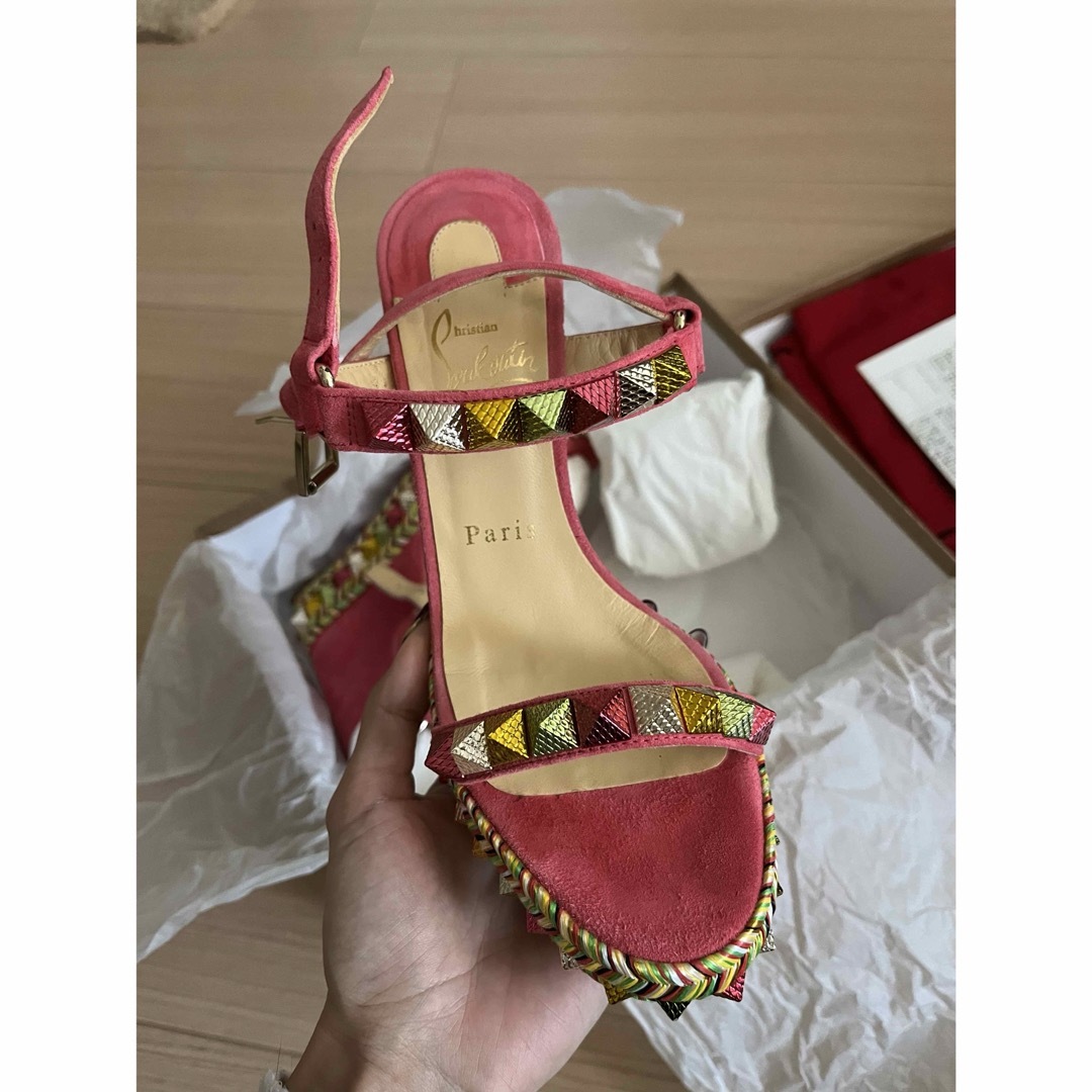 Christian Louboutin(クリスチャンルブタン)のMADMONICA 60 LIEGE SAVANE レディースの靴/シューズ(サンダル)の商品写真