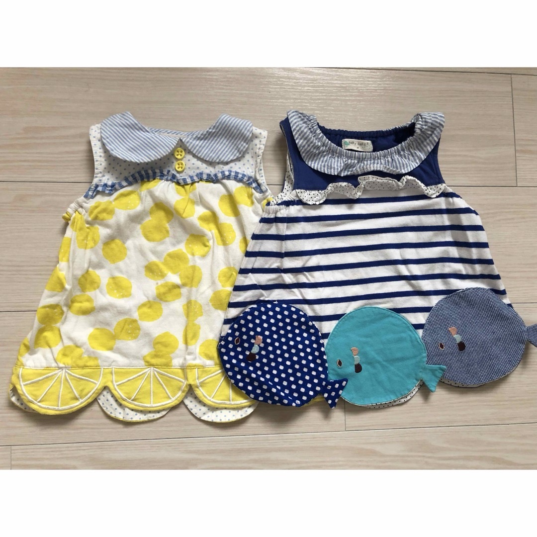 sense of wonder(センスオブワンダー)のベイビーチア　レモン＆お魚トップス キッズ/ベビー/マタニティのキッズ服女の子用(90cm~)(Tシャツ/カットソー)の商品写真