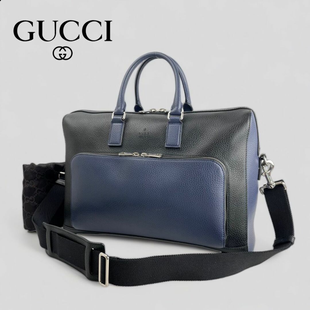 Gucci(グッチ)の未使用■グッチ GUCCI■ 最高級レザー コスモポリス 2WAYビジネスバッグ メンズのバッグ(ビジネスバッグ)の商品写真