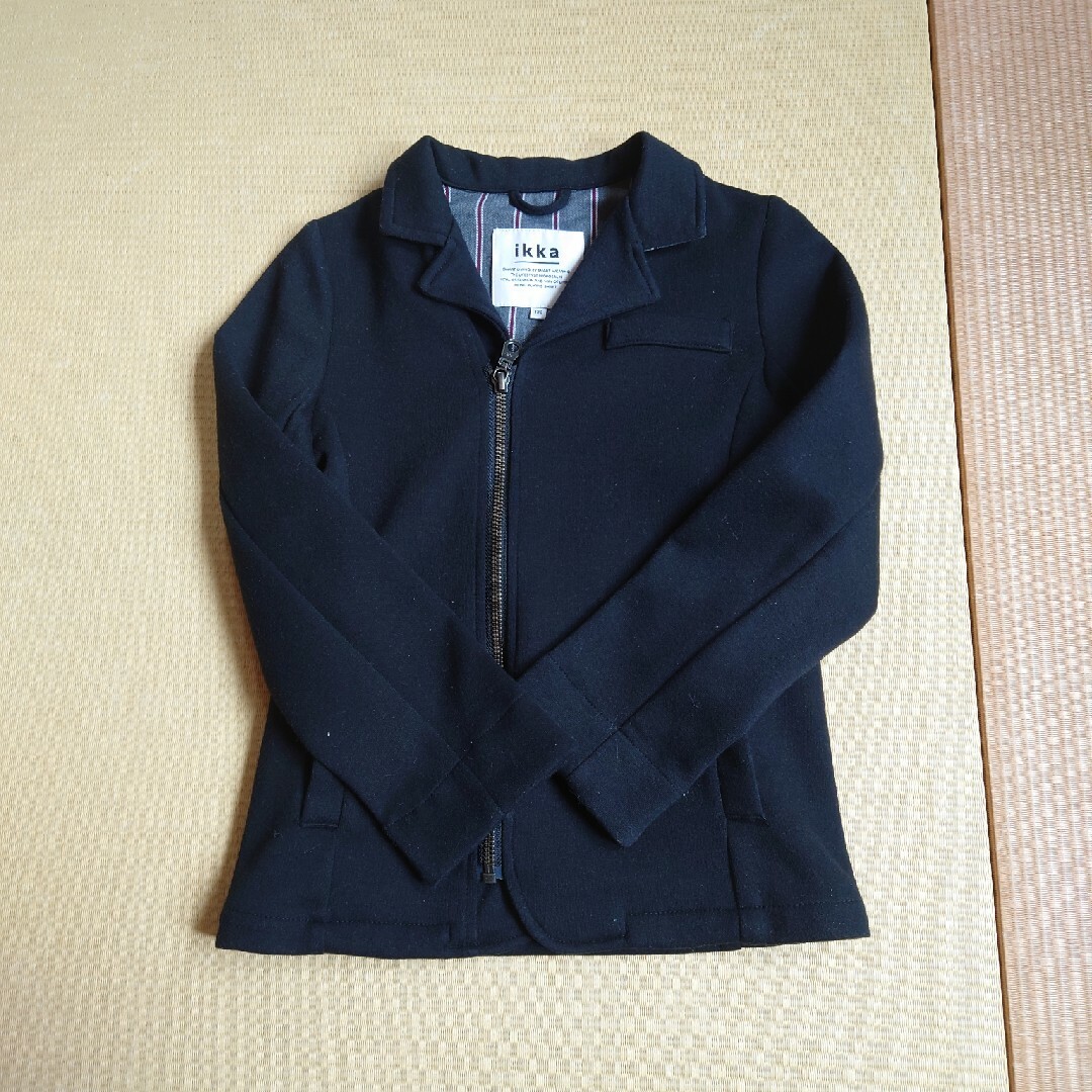 ikka(イッカ)のikka ライダースジャケット 130cm キッズ/ベビー/マタニティのキッズ服男の子用(90cm~)(ジャケット/上着)の商品写真