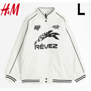 エイチアンドエム(H&M)の新品 H&M パッデッドジャケット 韓国ファッション L(ブルゾン)