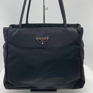 プラダ(PRADA)の69美品　プラダ　ハンドバッグ　ナイロン　ブラック　三角ロゴ　白タグ(トートバッグ)