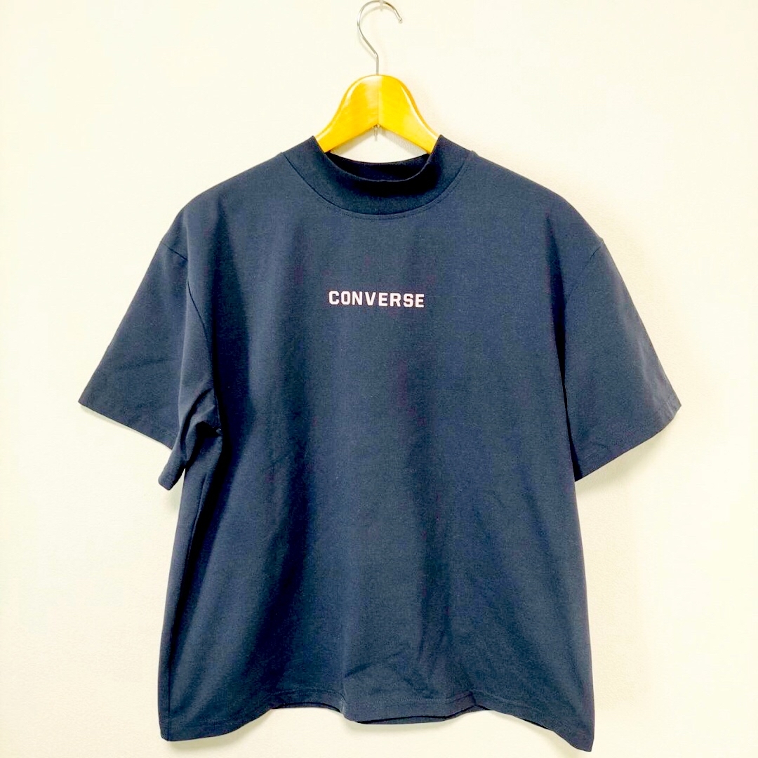 CONVERSE(コンバース)のconvere  Tシャツ　半袖　レディース　ネイビー　ピンク　Lサイズ メンズのトップス(Tシャツ/カットソー(半袖/袖なし))の商品写真